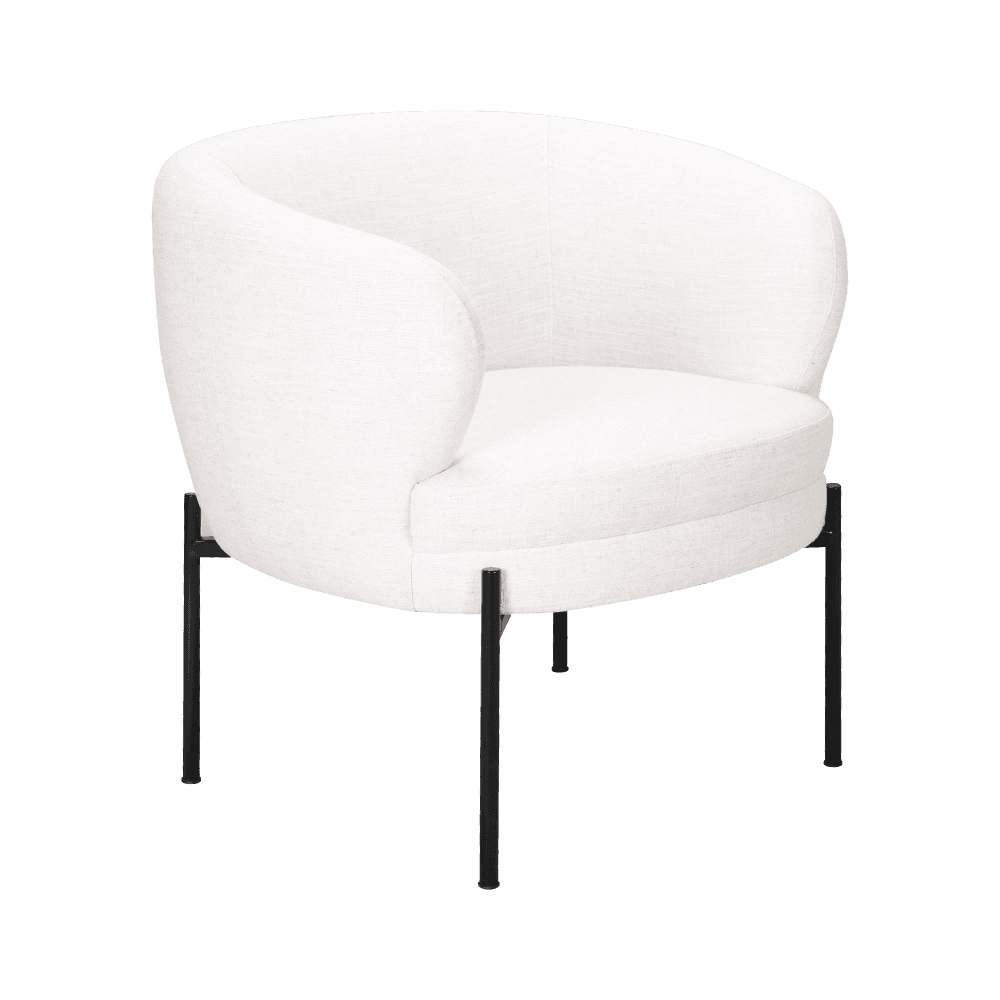 Vit svamp kudde lounge stol