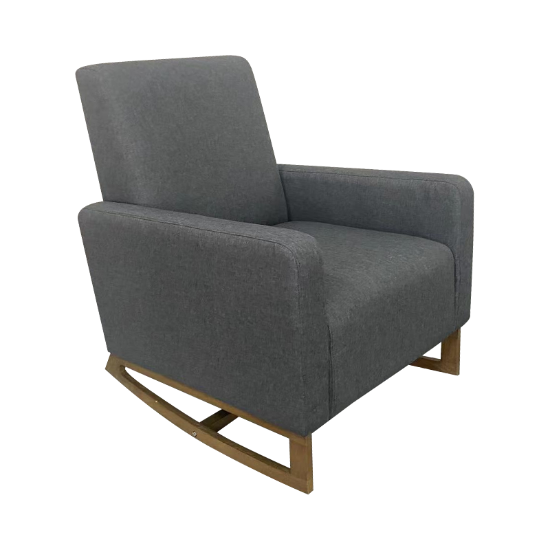 Grått tyg singel soffa loungestol